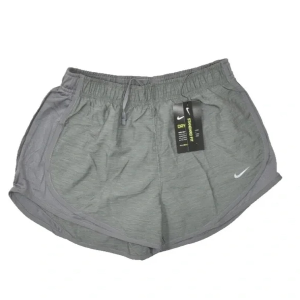 Nike Women Dry Standard Fit Running Shorts Gray Athletic Performance Size S